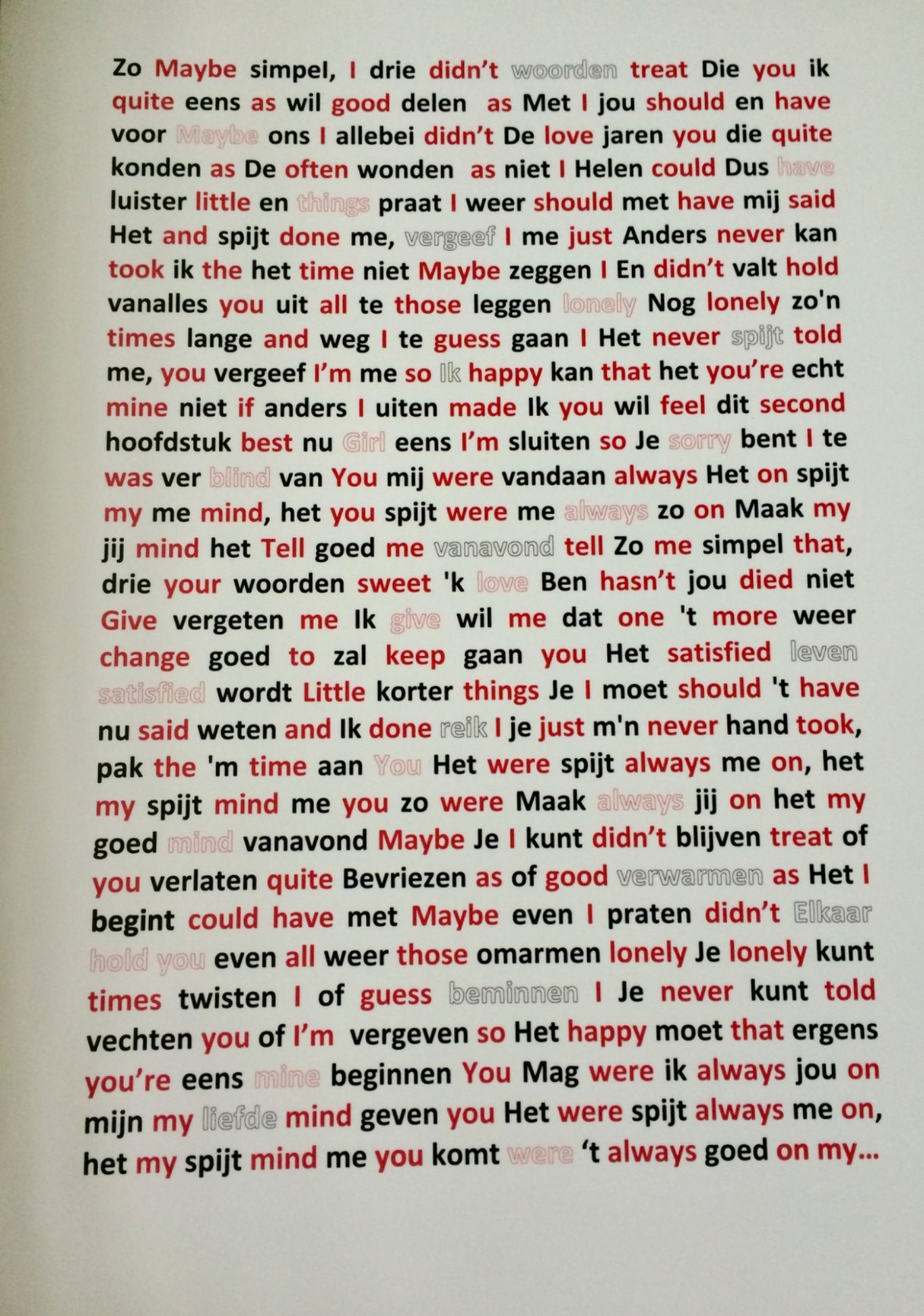 Het spijt mij | always on my mind